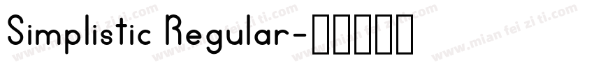 Simplistic Regular字体转换